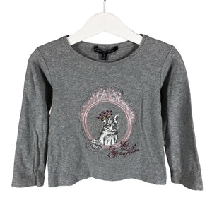 Unisex Lili Gaufrette - Tricot shirt, size 98 - 104 - Gray (1)