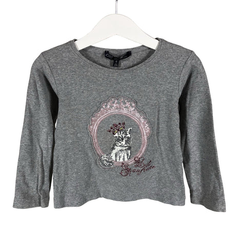 Unisex Lili Gaufrette - Tricot shirt, size 98 - 104 - Gray ()