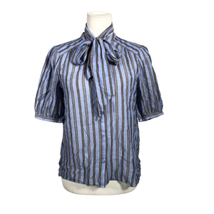 Unisex ME+EM - Short-sleeved blouse, size 40 - Blue (1)