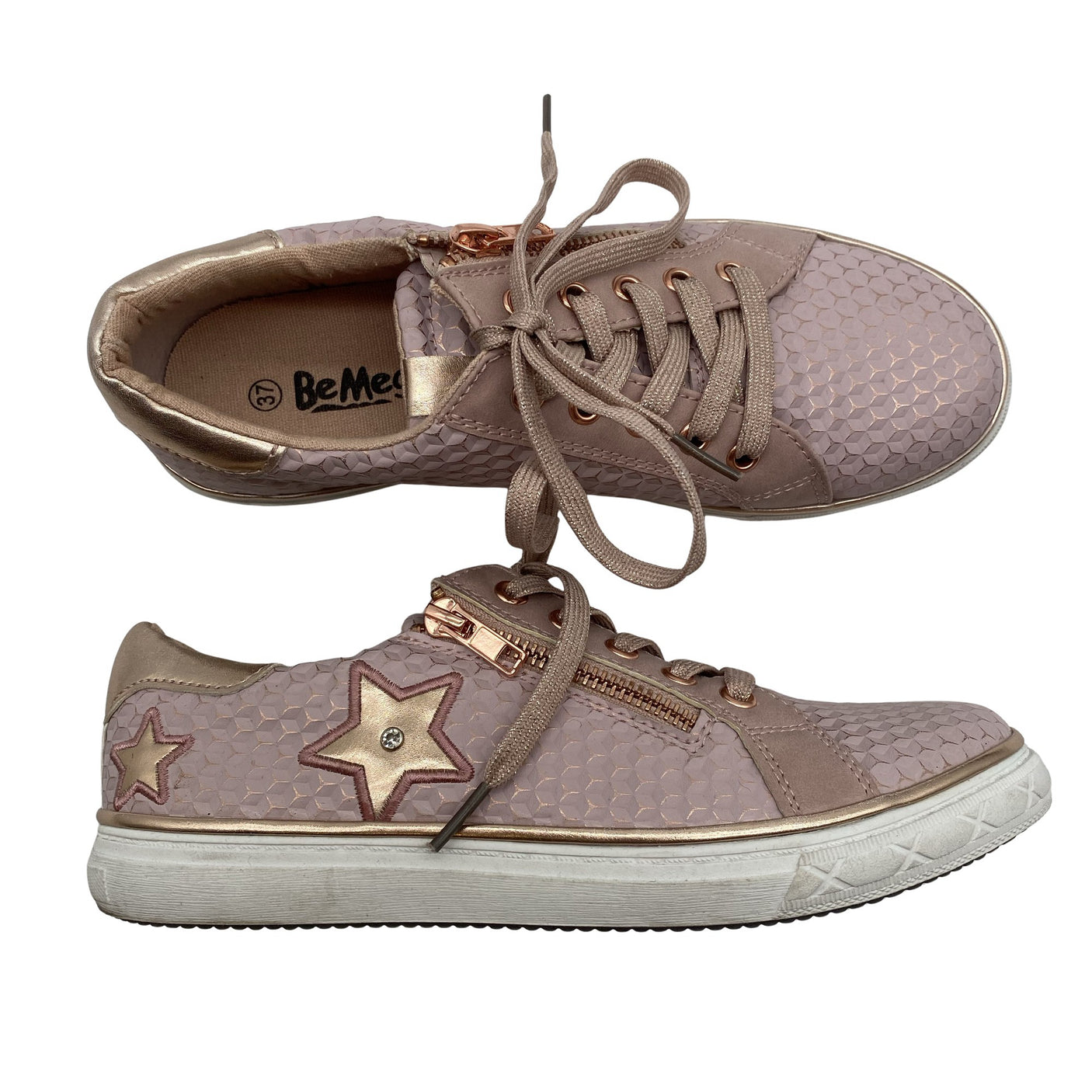 Unisex Be Mega - Casual sneakers, size 37 - Light pink (1)