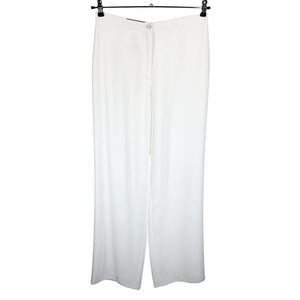 Unisex Gerry Weber - Straight leg trousers, size 40 - White (1)