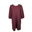 Unisex Free Quent - Tricot dress, size 38 - Wine red ()