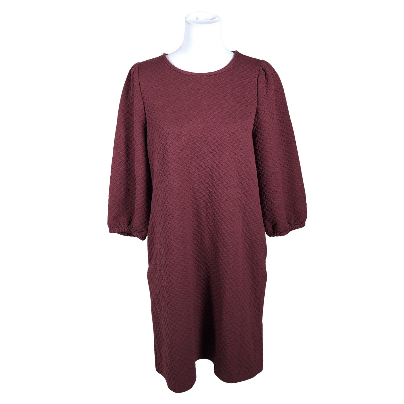 Unisex Free Quent - Tricot dress, size 38 - Wine red (1)