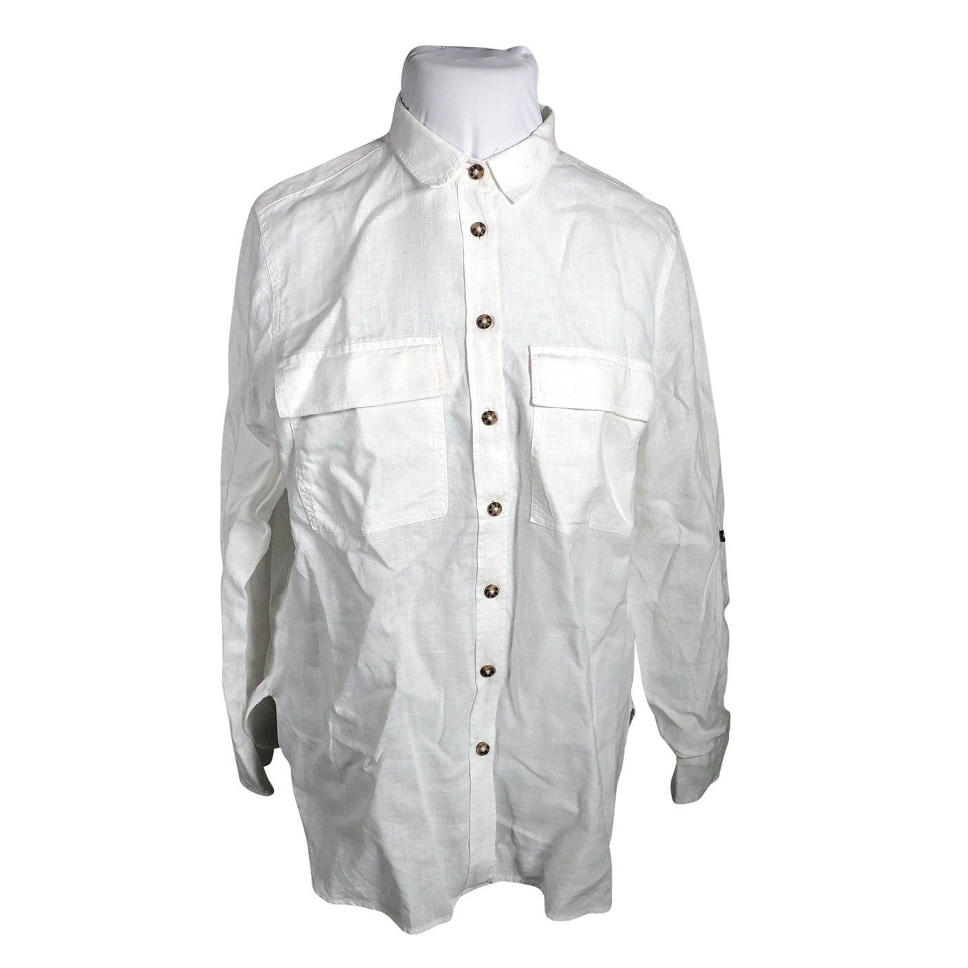Unisex Gerry Weber - Collared shirt, size 46 - White (1)