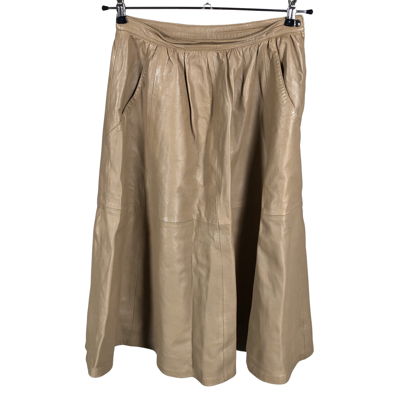 Unisex Stockmann - Leather skirt, size 38 - Brown (1)