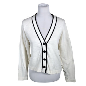 Unisex Massimo Dutti - Cardigan, size 38 - White (1)
