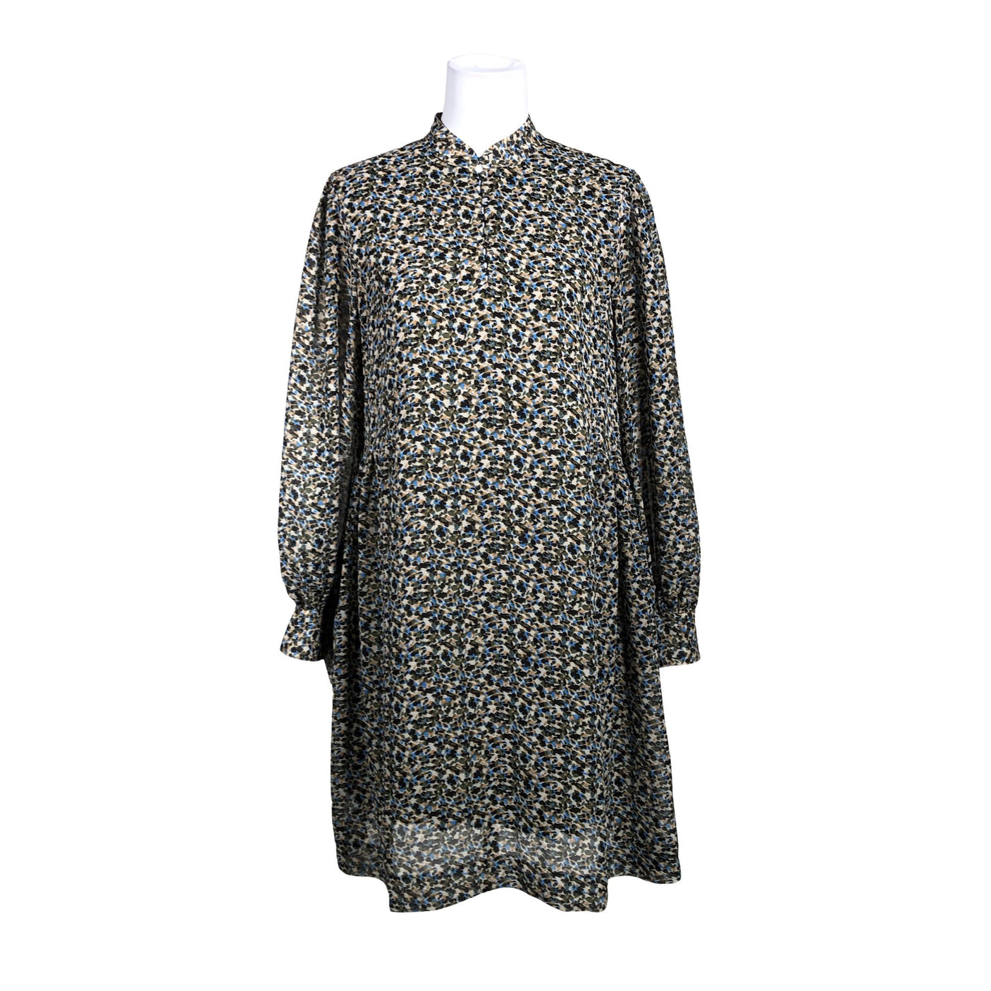 Unisex Hugo Boss - Schiffon dress, size 38 - Blue (1)