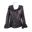 Unisex Tazzia - Party shirt, size 44 - Brown ()