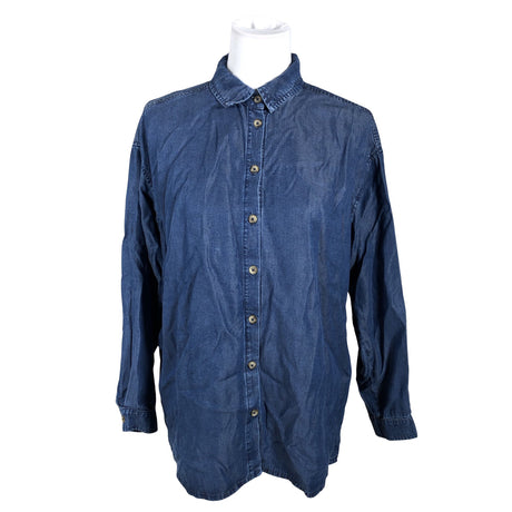 Unisex R-collection - Collared shirt, size 36 - Blue ()