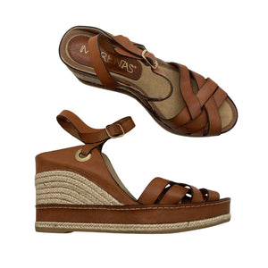 Unisex Marenas - Wedge sandals, size 39 - Brown (1)