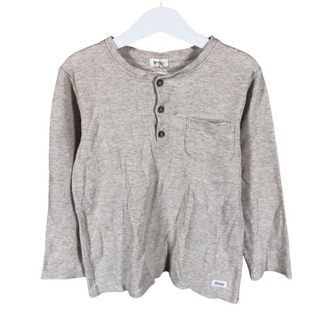 Unisex Newbie - Tricot shirt, size 122 - 128 - Beige ()