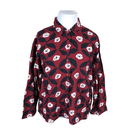 Unisex Uniqlo - Collared shirt, size 42 - Wine red ()