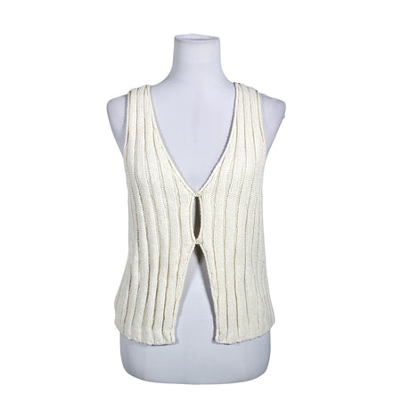 Unisex Samsoe&Samsoe - Knit vest, size 34 - Beige ()