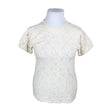 Unisex Tam Silk - Short-sleeved blouse, size 42 - Beige ()