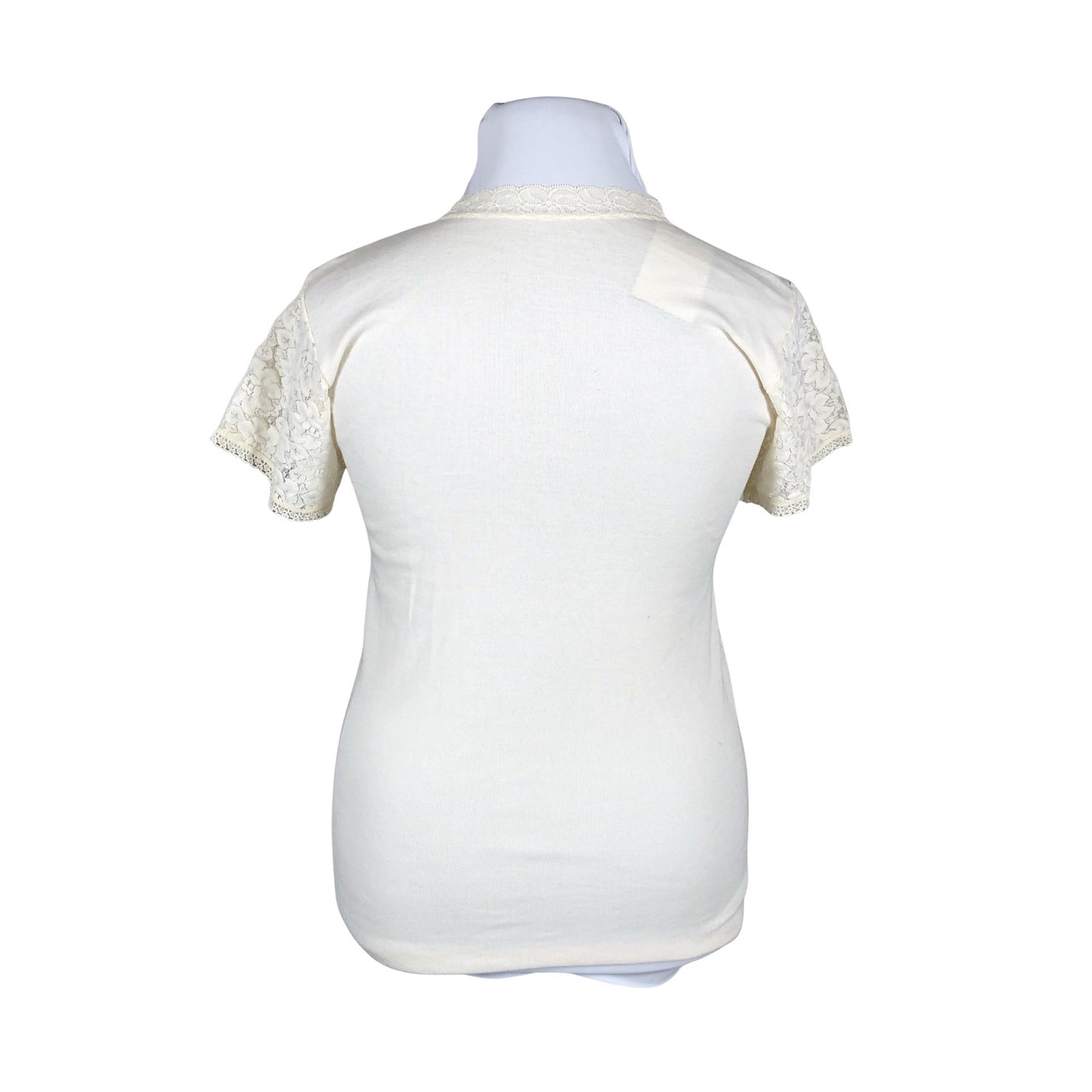 Unisex Tam Silk - Short-sleeved blouse, size 42 - Beige (2)