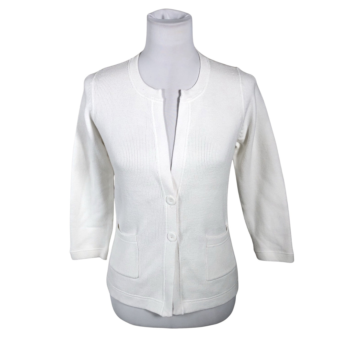 Unisex Repeat - Cardigan, size 38 - White (1)