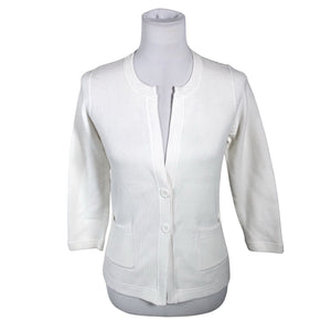 Unisex Repeat - Cardigan, size 38 - White (1)