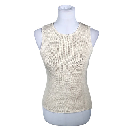 Unisex Your Face - Knit vest, size 36 - Beige ()