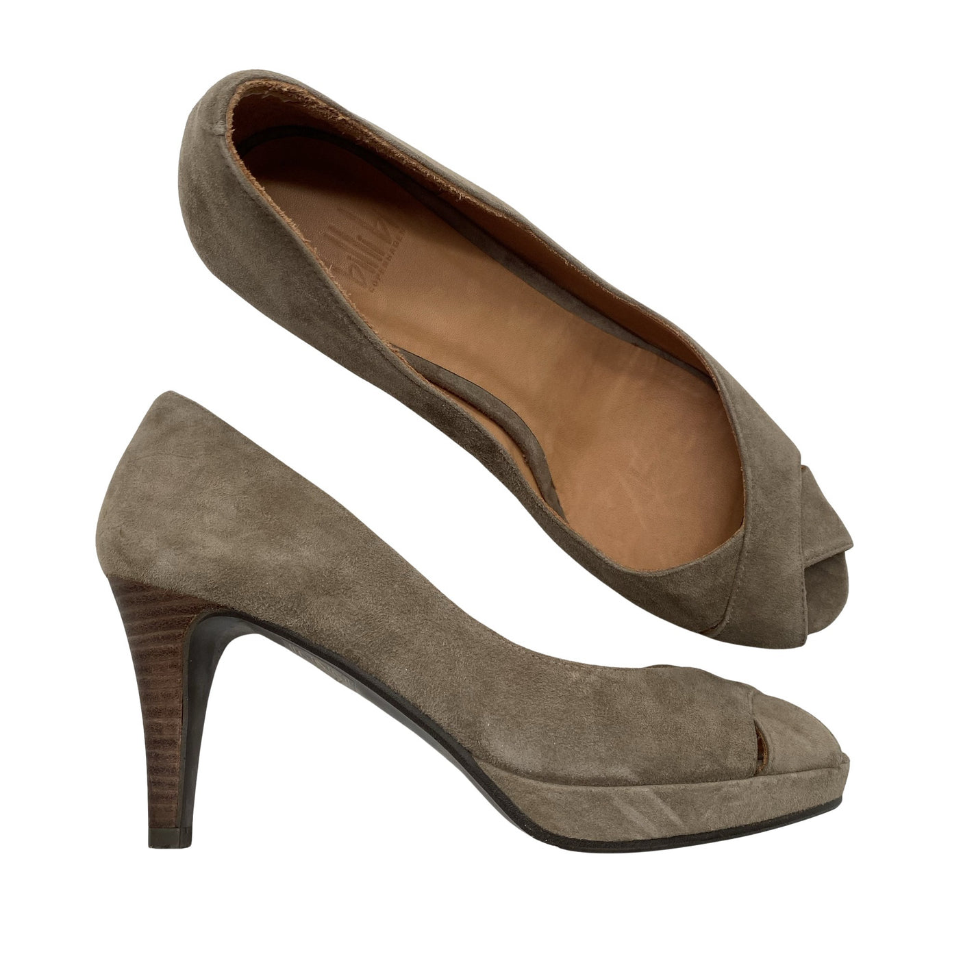 Unisex Billi Bi - Open toe high heel shoes, size 38 - Brown (1)
