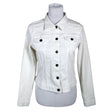 Unisex Free Quent - Denim jacket, size 38 - Natural white ()