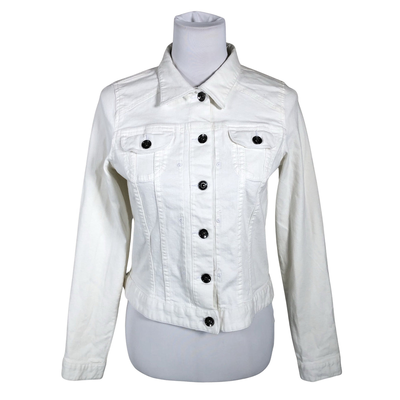 Unisex Free Quent - Denim jacket, size 38 - Natural white (1)