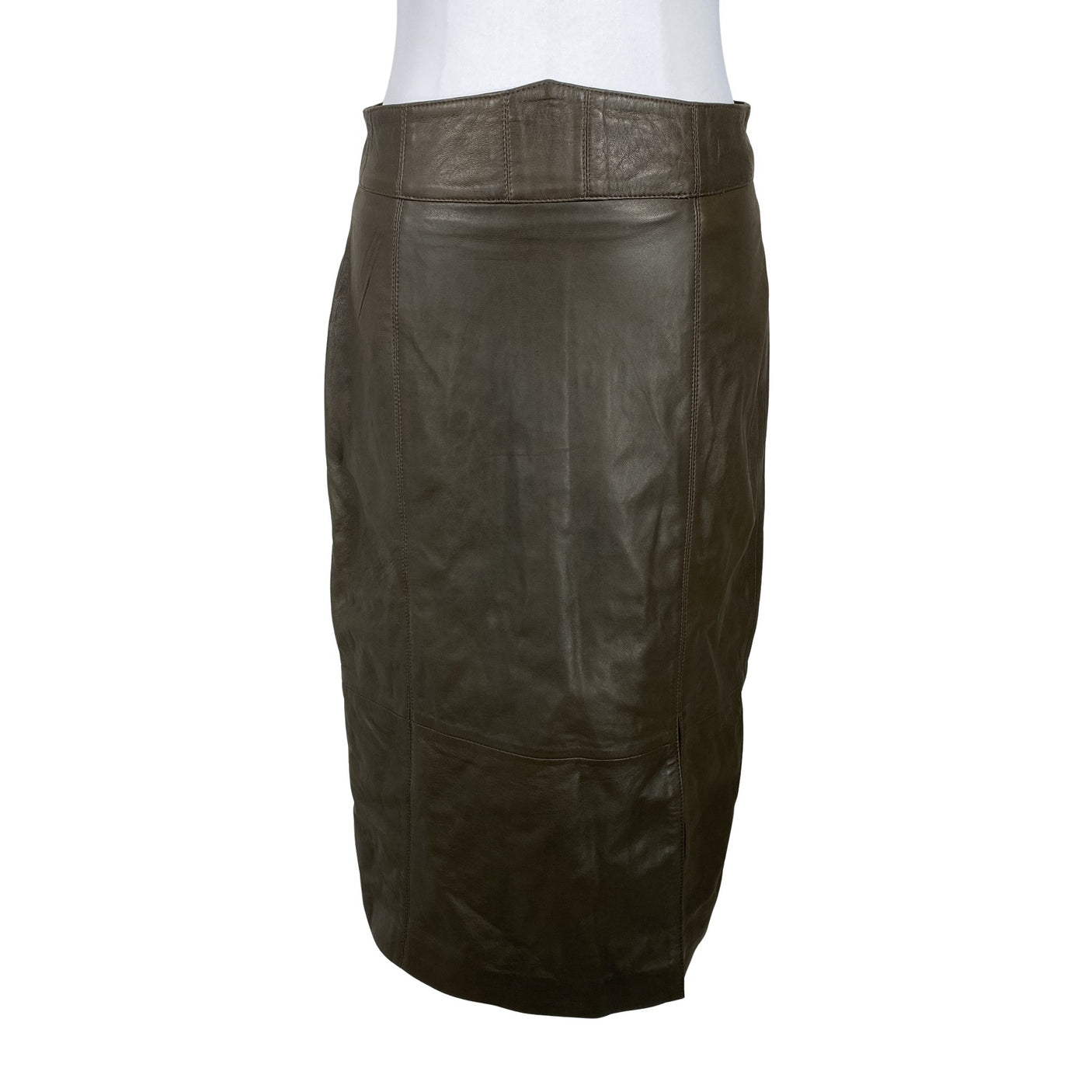 Unisex Gestuz - Leather skirt, size 38 - Brown (1)