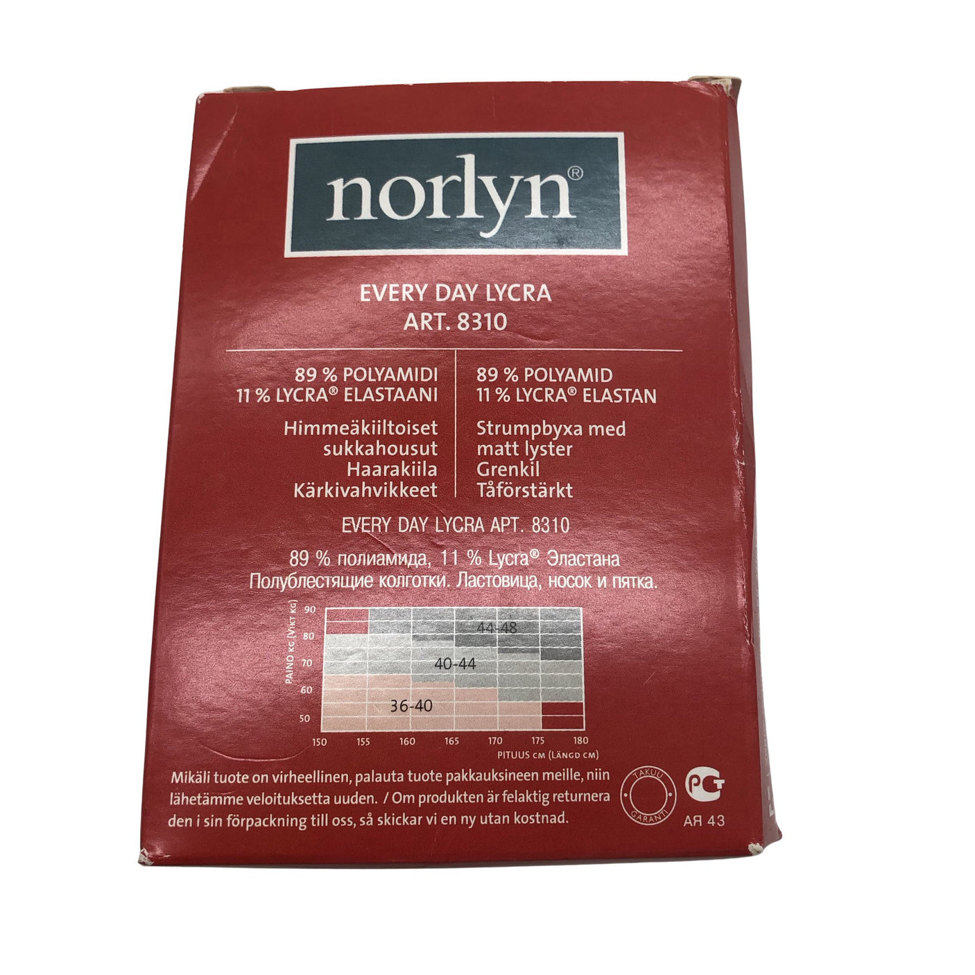 Unisex Norlyn - Stockings, thin, size 42 - Black (2)