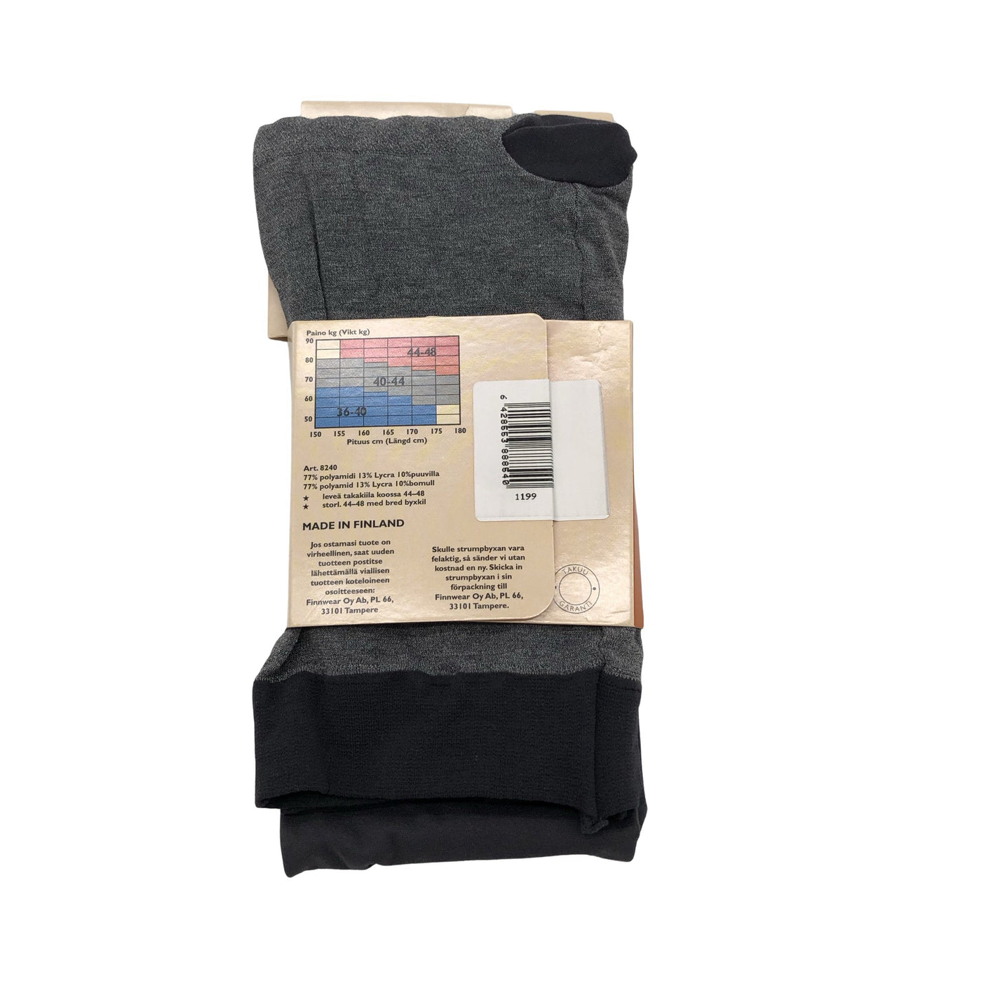 Unisex Norlyn - Stockings, thin, size 42 - Gray (2)
