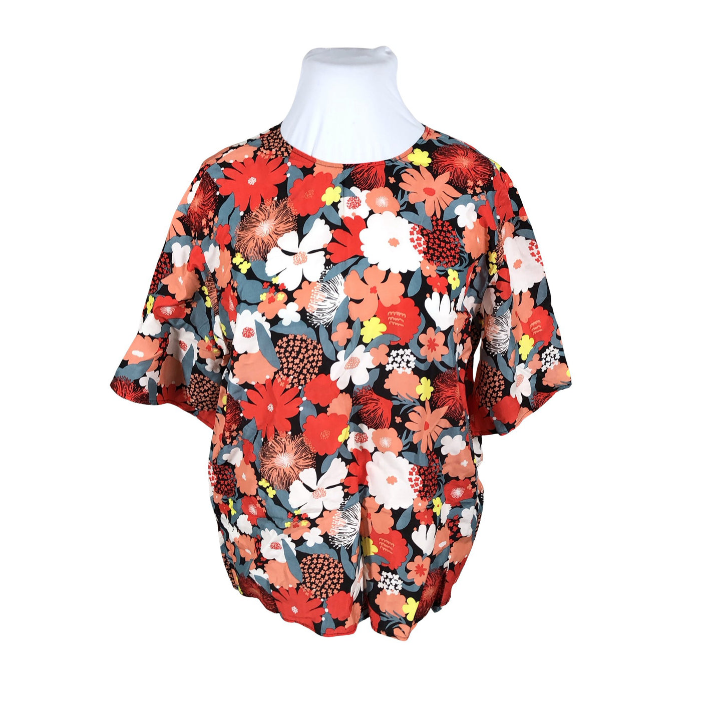 Unisex Marimekko - Short-sleeved blouse, size 42 - Red (1)