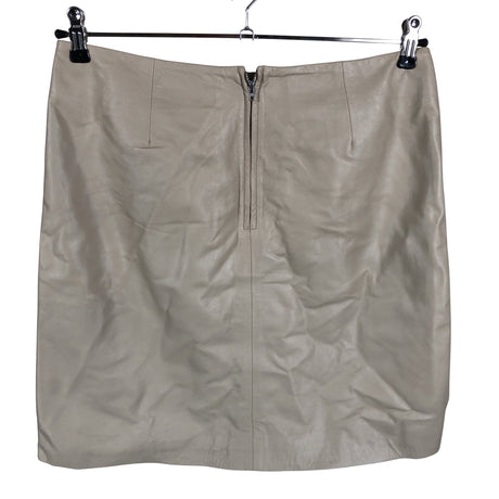 Unisex Soaked - Leather skirt, size 40 - Beige (2)