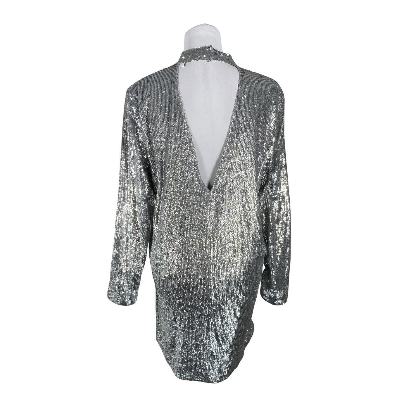 Unisex Samsoe&Samsoe - Party dress, size 40 - Silver (2)