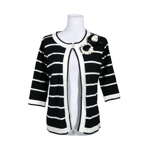 Unisex August Silk - Cardigan, size 38 - Black (1)