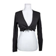 Unisex Bandolera - Knit bolero jacket, size 36 - Gray ()
