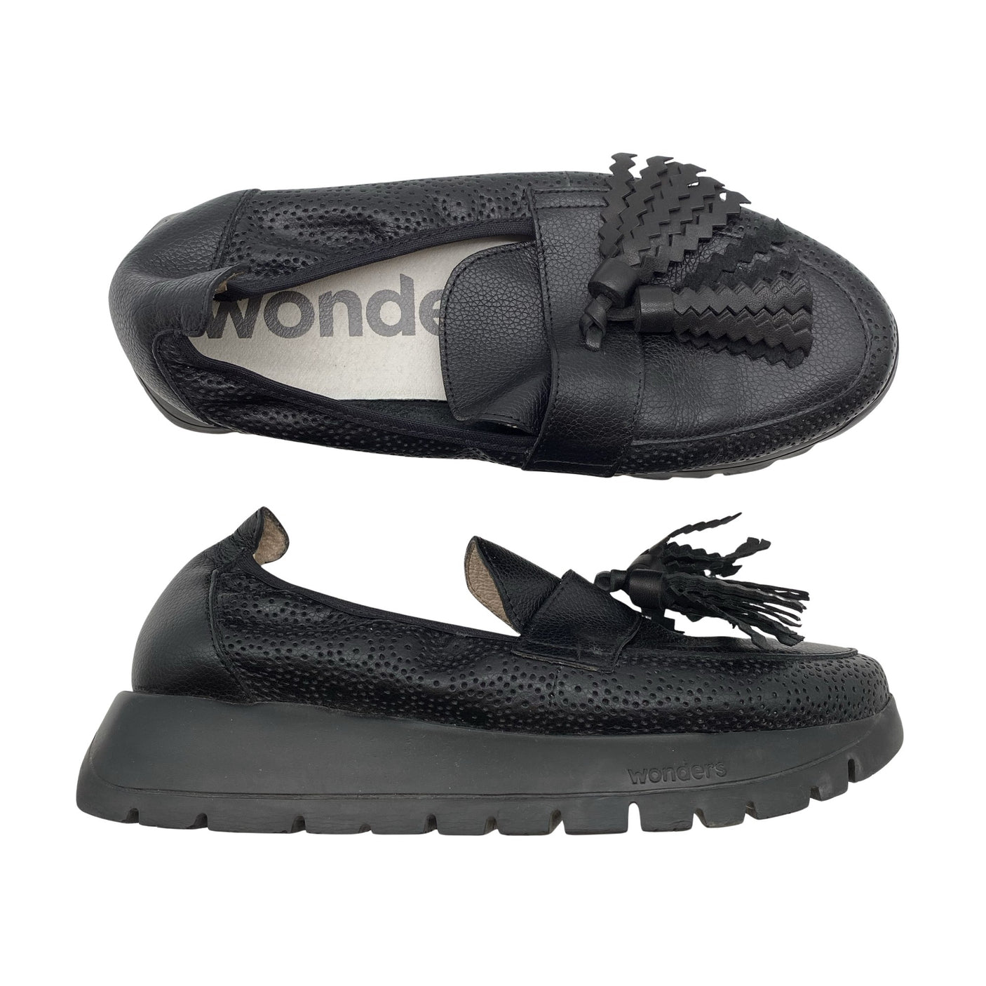 Unisex Wonders - Loafers, size 37 - Black (1)