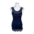 Unisex Cream - Tricot tank top, size 34 - Blue ()