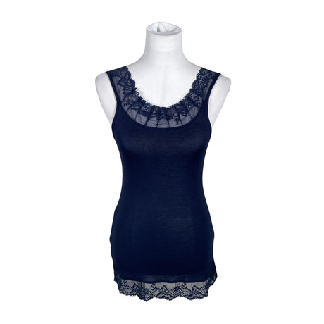 Unisex Cream - Tricot tank top, size 34 - Blue ()