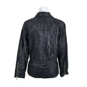 Unisex Big-L - Leather jacket, size 38 - Black (2)