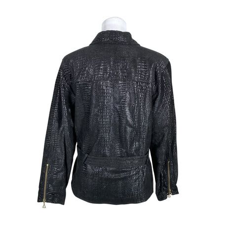 Unisex Big-L - Leather jacket, size 38 - Black (2)