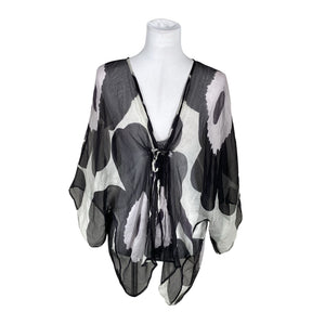 Unisex Marimekko - Short-sleeved blouse, size 38 - Black (1)