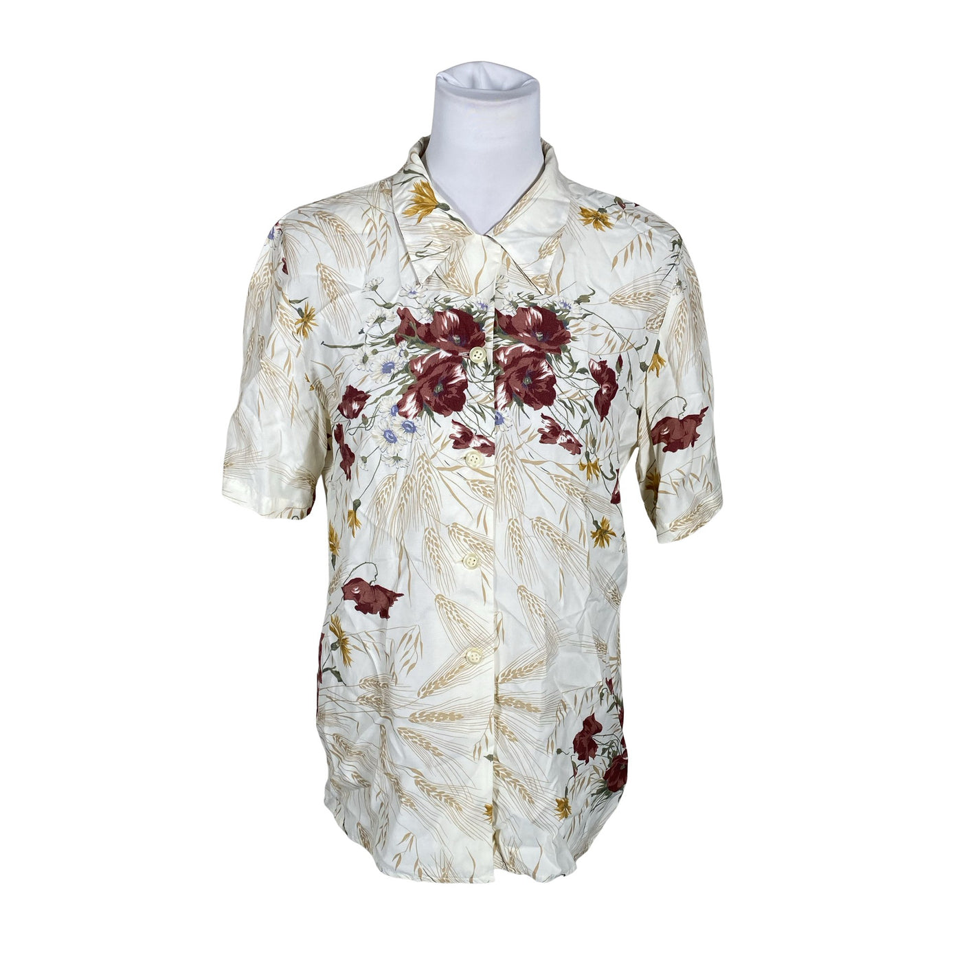 Unisex Malli Mari - Short-sleeved blouse, size 34 - White (1)