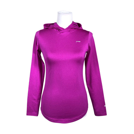 Unisex Li-ning - Sports shirt, long sleeve, size 34 - Violet ()