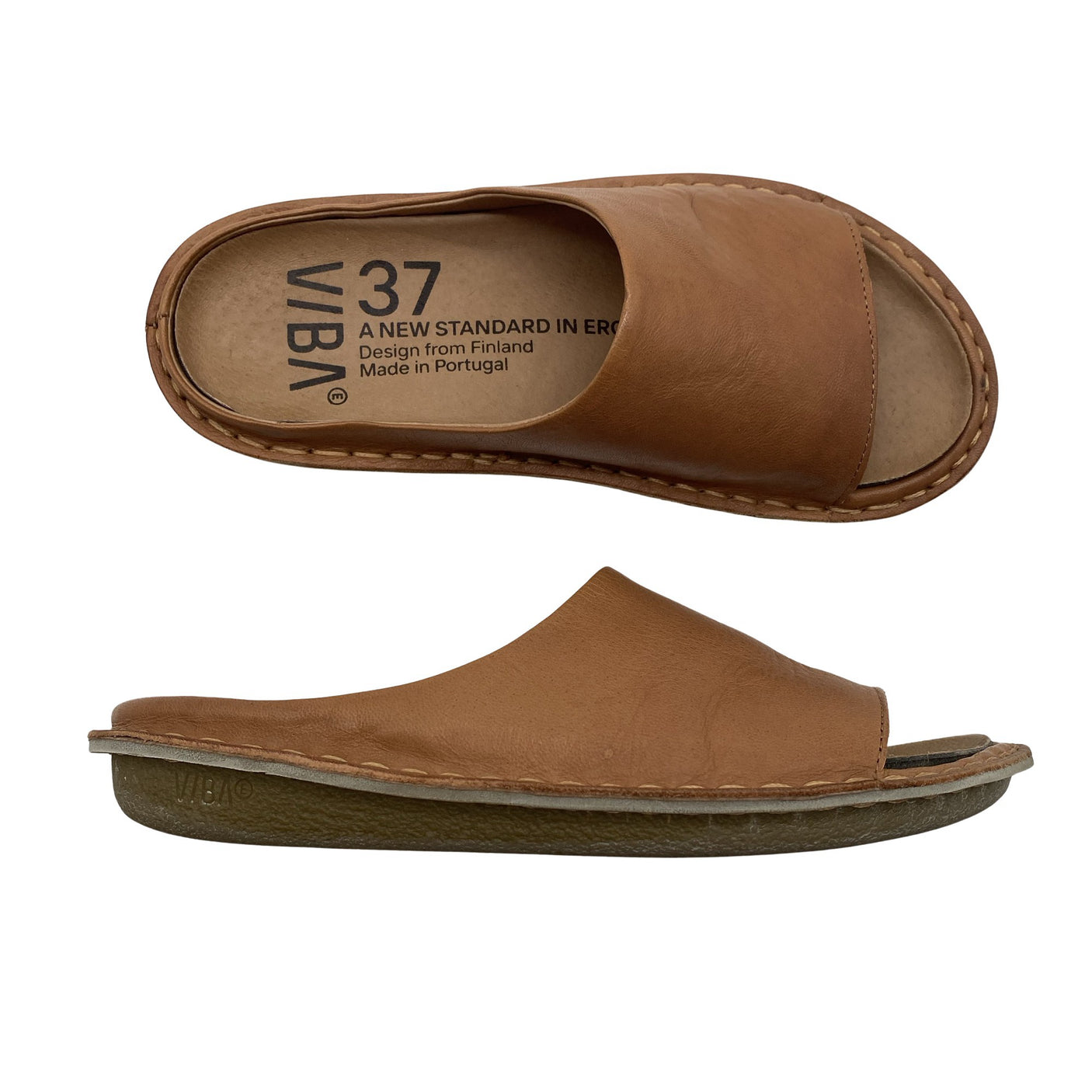 Unisex Vibae - Sandals, size 37 - Brown (1)