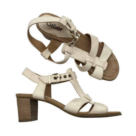 Unisex Gabor - Heeled sandals, size 38 - Beige ()