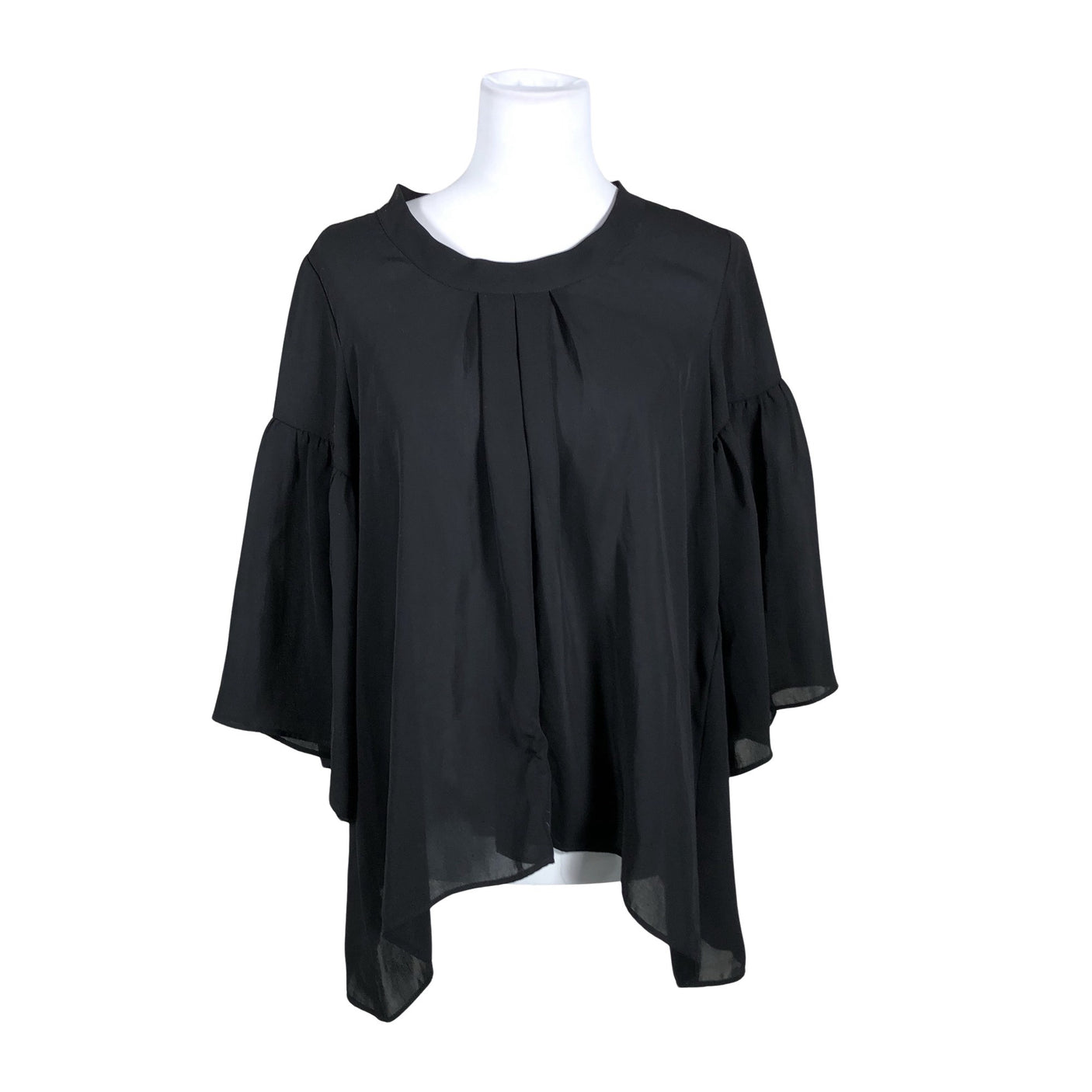 Unisex Your Face - Schiffon tunic, size 38 - Black (1)
