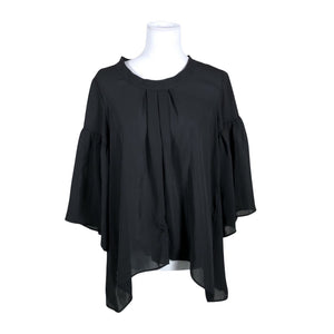 Unisex Your Face - Schiffon tunic, size 38 - Black (1)