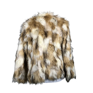 Unisex Hollister - Faux fur coat, size 38 - Beige (2)