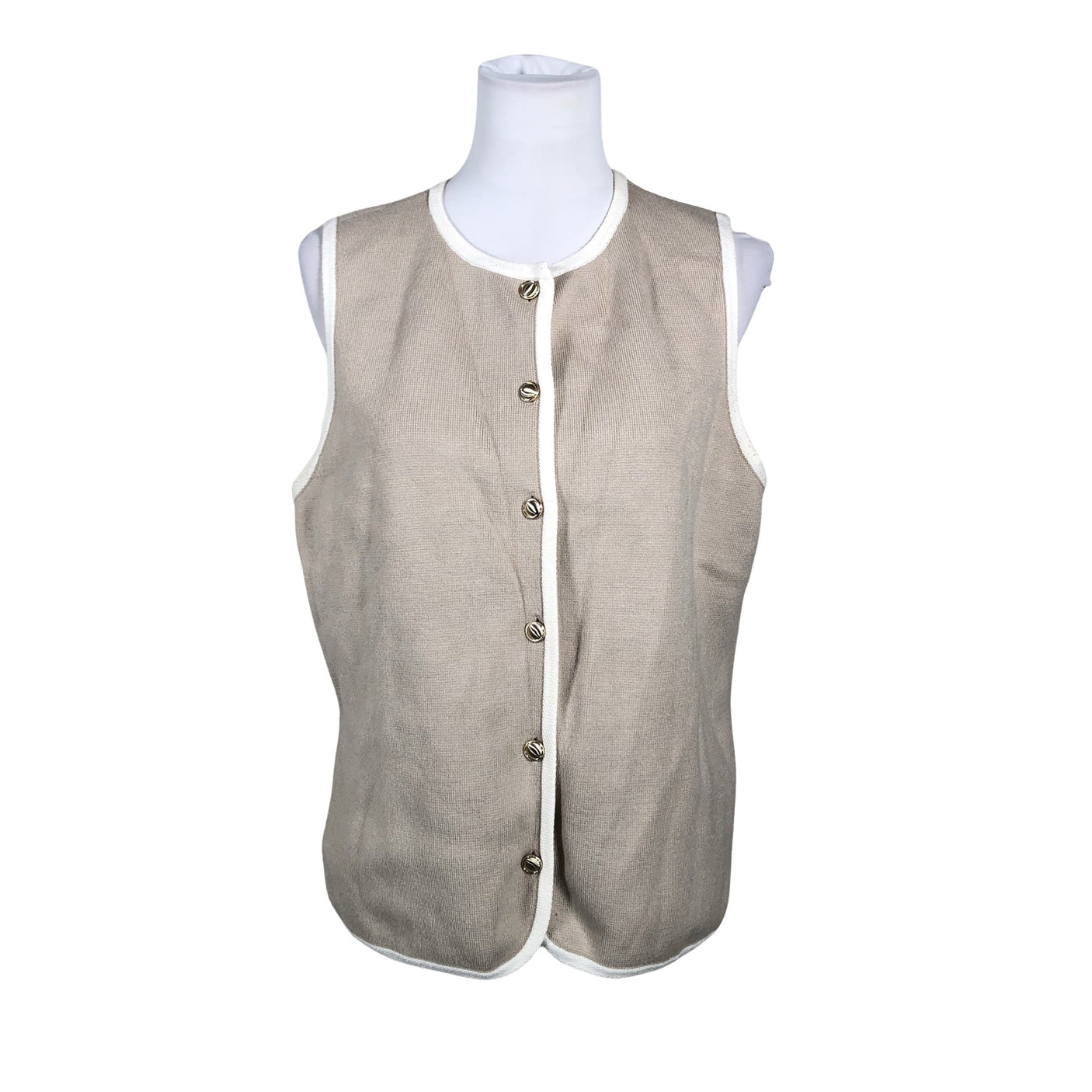 Unisex Abercrombie&Fitch - Knit vest, size 38 - Beige (1)