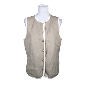 Unisex Abercrombie&Fitch - Knit vest, size 38 - Beige (1)