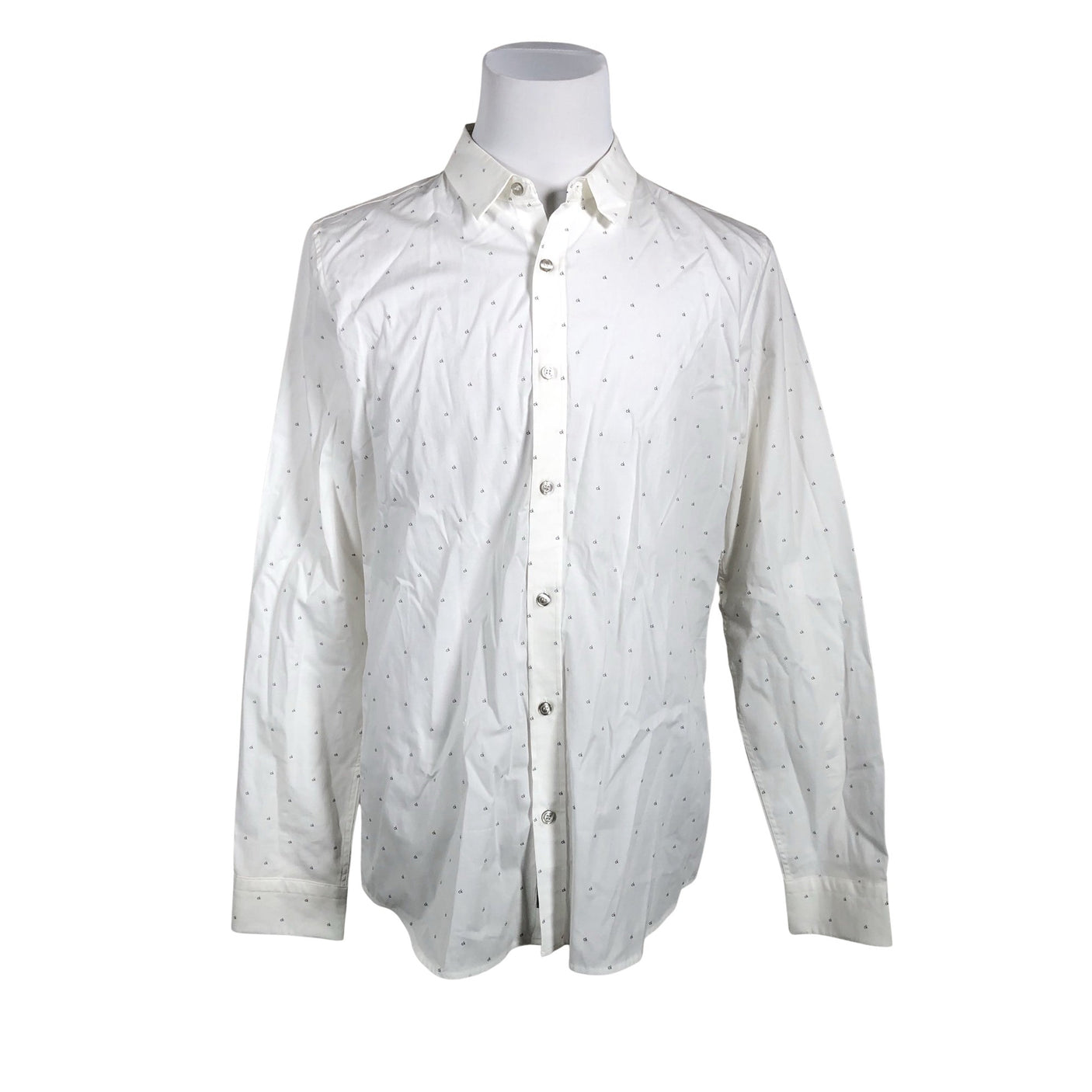 Unisex Calvin Klein Jeans - Collared shirt, size XL - White (1)