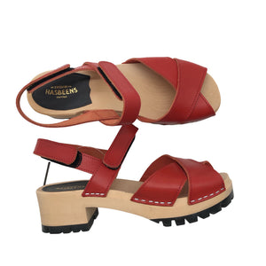 Unisex Swedish Hasbeens - Sandals, size 38 - Red (1)